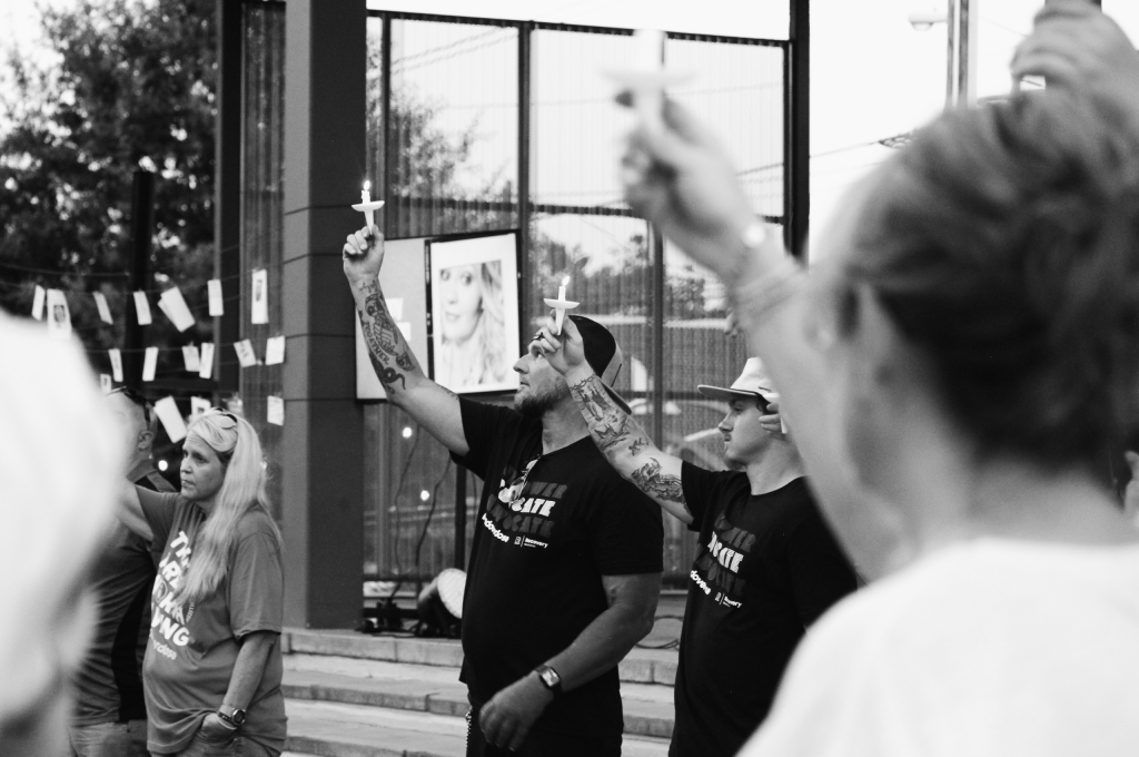 Overdose Awareness Day 2026 Candles to Sky - Black & White
