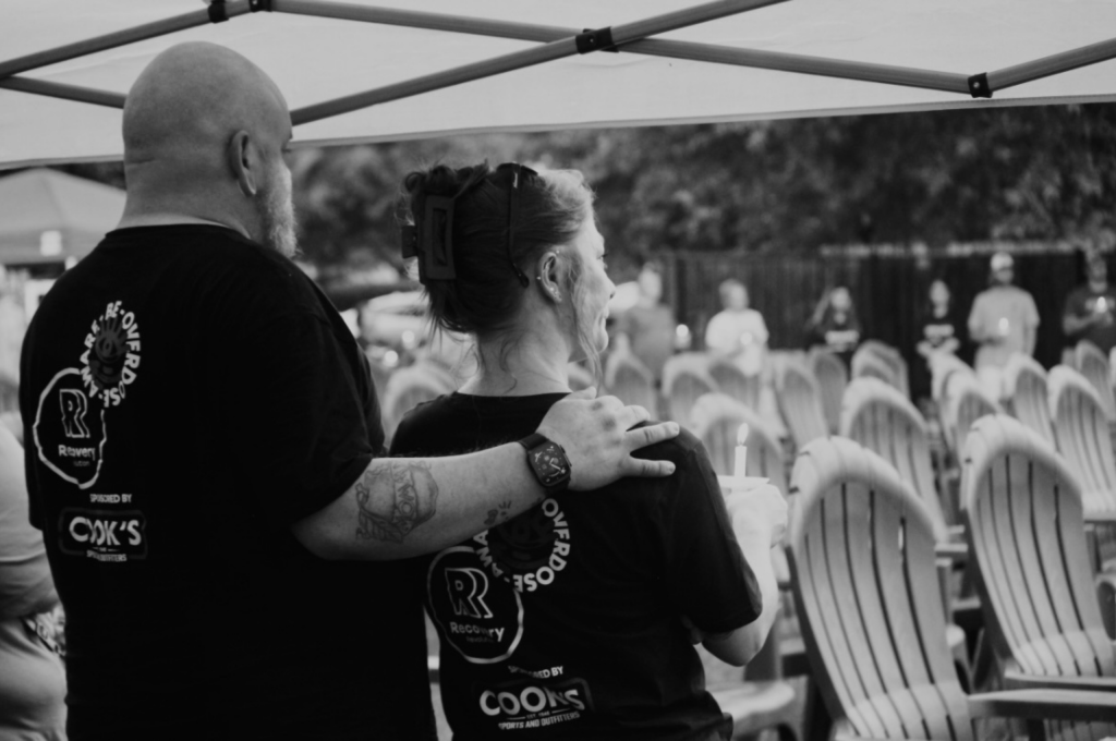 Overdose Awareness Day 2026 Couple - Black & White Image