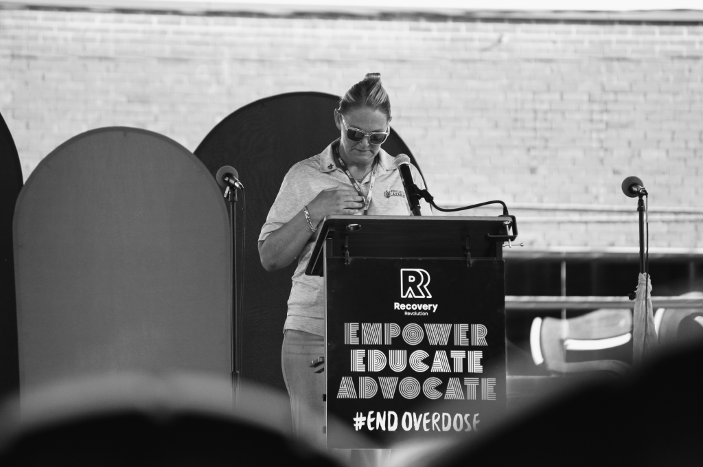 Overdose Awareness Day 2026 Speaker Lynn Rauscher - Black & White