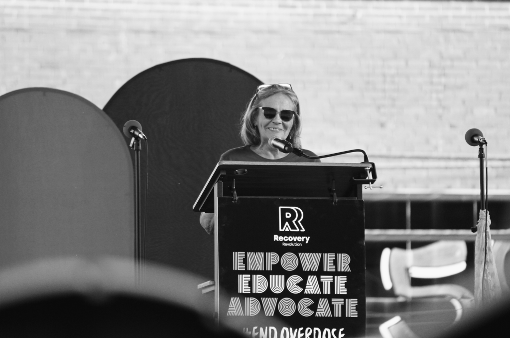 Overdose Awareness Day 2026 - Speaker Lynn Rauscher Black & White